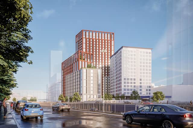 CGI of the proposed development at Charing Cross, Glasgow. Image by Michael Laird Architects (MLA)