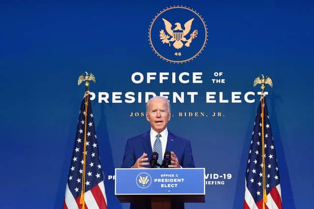 US President-elect Joe Biden has already struck a very different tone to Donald Trump (Picture: Angela Weiss/AFP via Getty Images)