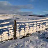 Handout photo from Shetland Islands Council (SIC) of a fence in Burravoe, near Brae in the North Mainland of Shetland.