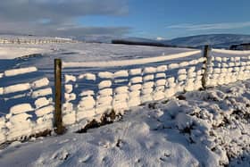 Handout photo from Shetland Islands Council (SIC) of a fence in Burravoe, near Brae in the North Mainland of Shetland.
