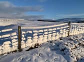 Handout photo from Shetland Islands Council (SIC) of a fence in Burravoe, near Brae in the North Mainland of Shetland.