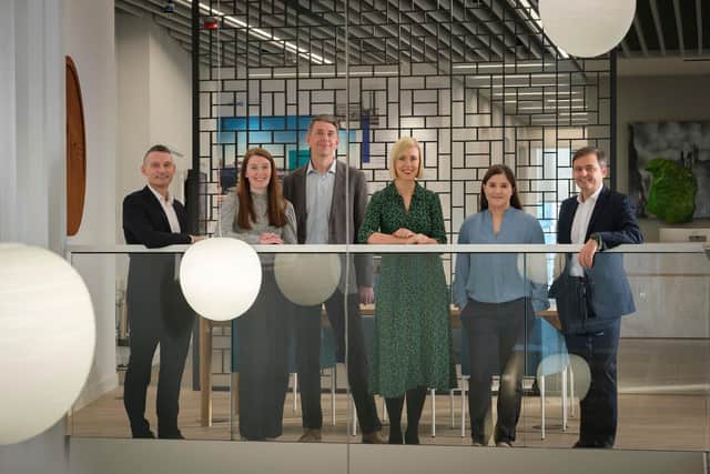 Some of the promoted KPMG staff- Allan Kyle, Nikki Palfreman, Graham Robertson, Laura Wiseman, Meredith Casey and Brendan Harley. Picture: Mike Wilkinson
