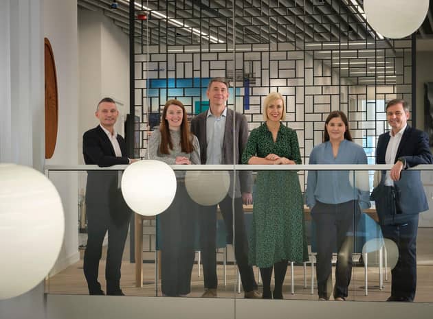 Some of the promoted KPMG staff- Allan Kyle, Nikki Palfreman, Graham Robertson, Laura Wiseman, Meredith Casey and Brendan Harley. Picture: Mike Wilkinson