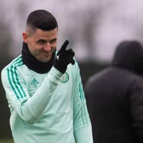 Tom Rogic during a Celtic training session at Lennoxtown, in February this year. (Photo by Craig Foy / SNS Group)