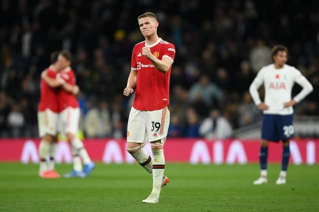 Scotland's Scott McTominay was singled out for praise after Man Utd's win at Tottenham. (Photo by Mike Hewitt/Getty Images)