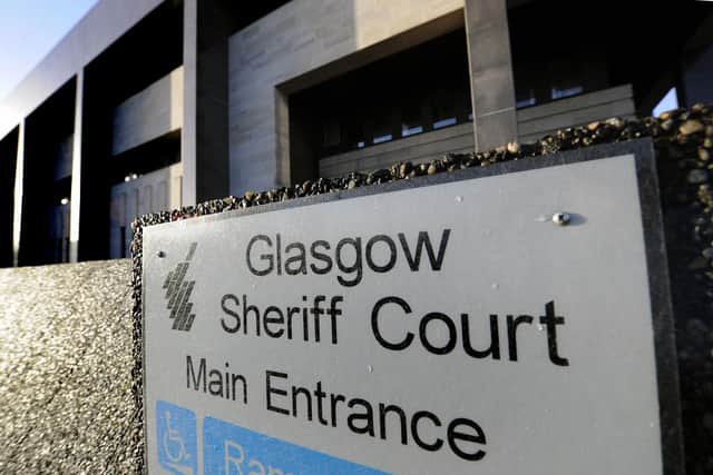 Glasgow Sheriff Court.