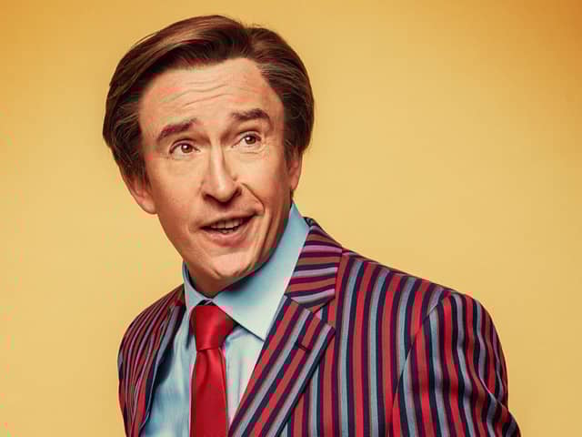 Steve Coogan as Alan Partridge, who turns lifestyle guru as he brings his STRATAGEM show to Scotland this month. Pic: Trevor Leighton