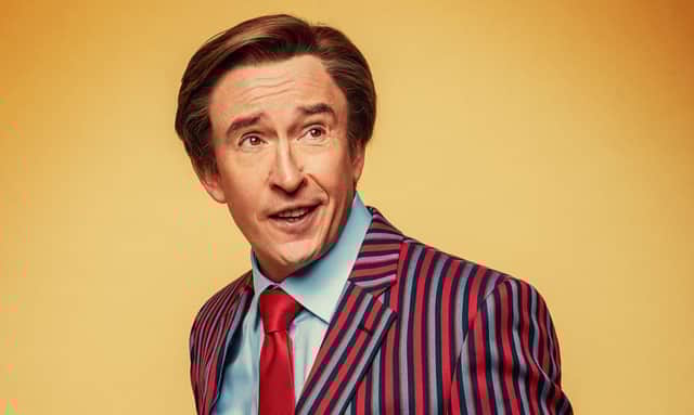 Steve Coogan as Alan Partridge, who turns lifestyle guru as he brings his STRATAGEM show to Scotland this month. Pic: Trevor Leighton