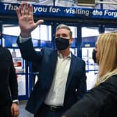 Recent Tory troubles have left the Labour party of Sir Keir Starmer, here with Scottish leader Anas Sarwar, ahead in the polls (Picture: Jeff J Mitchell/Getty Images)