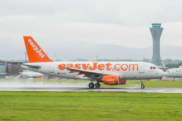 The distinctive EasyJet planes are a familiar sight at Scottish airports including Edinburgh. Picture: Ian Georgeson