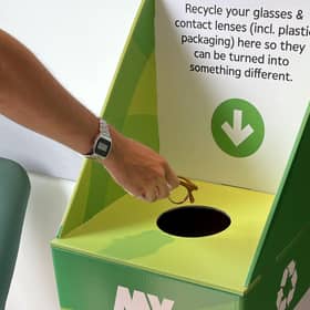 You can recycle your specs and lenses in store.