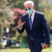 US President Joe Biden will take his place alongside other world leaders at COP26 in Glasgow. (Photo by SAUL LOEB / AFP) (Photo by SAUL LOEB/AFP via Getty Images)