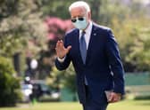 US President Joe Biden will take his place alongside other world leaders at COP26 in Glasgow. (Photo by SAUL LOEB / AFP) (Photo by SAUL LOEB/AFP via Getty Images)