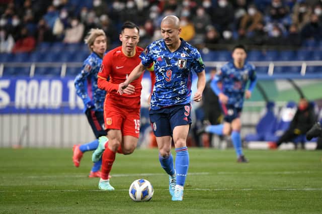 Celtic striker Daizen Maeda won his third cap for Japan against China.