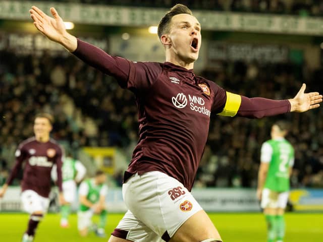 Lawrence Shankland has been in excellent form for Hearts this season.