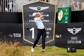 Jordan Spieth in action during his debut in last year's Genesis Scottish Open at The Renaissance Club. Picture: Andrew Redington/Getty Images.