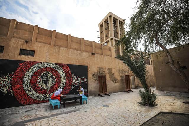 A street in historic Al Fahidi district. Pic: Dubai Tourism/PA