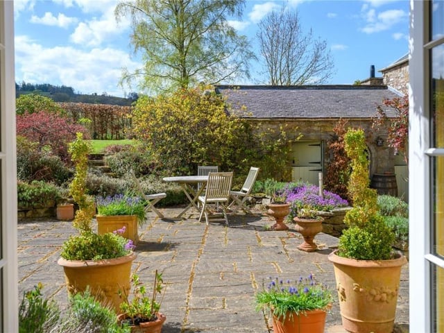 Paved patio.