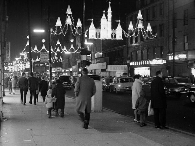 Glasgow Christmas lights, 1960s