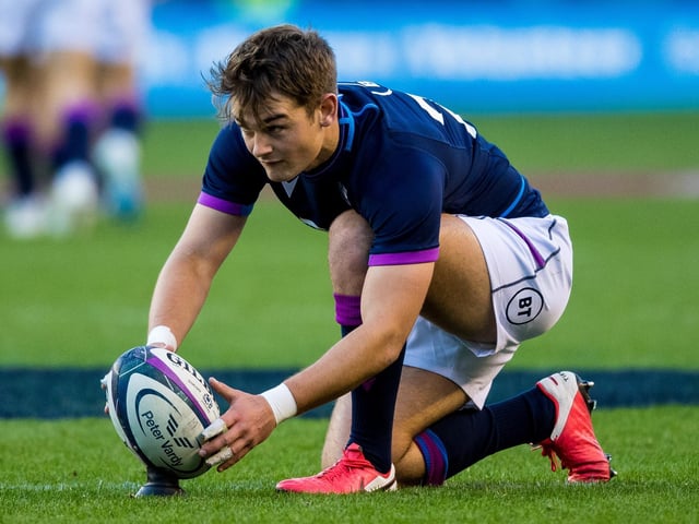 Kyle Rowe came on for Hutchinson and won an important turnover but his Scotland debut lasted only ten minutes as he sustained an ankle injury which looks set to rule him out of the final Test. Ross Thompson (pictured) stepped in at stand-off in the subsequent reshuffle and kicked two conversions. Ali Price set up Johnson for the final try.