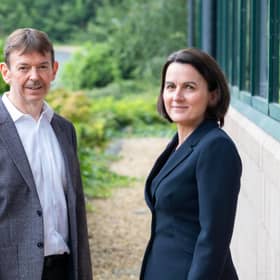 Tommy Cook, chief executive, and Ashleigh Greenan, chief financial officer, of Calnex Solutions, the West Lothian technology business that recently became the first Scottish stock market flotation in two years. Picture: Peter Devlin