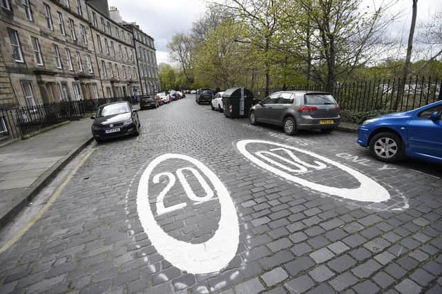Edinburgh introduced 20mph on most streets between 2016 and 2018. (Picture: Greg Macvean)