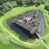 The 'new' Caerlaverockwhich dates from the late 13th Century and was built just 200 metres away from the original castle. PIC: CC/Simon Ledingham