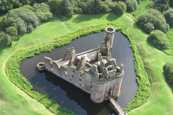 The 'new' Caerlaverockwhich dates from the late 13th Century and was built just 200 metres away from the original castle. PIC: CC/Simon Ledingham
