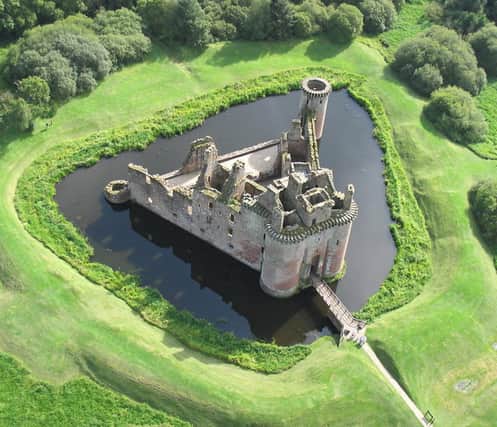 The 'new' Caerlaverockwhich dates from the late 13th Century and was built just 200 metres away from the original castle. PIC: CC/Simon Ledingham