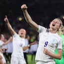 England's Ellen White celebrates their side's win over Sweden in the semi-final match in Sheffield (Picture: Naomi Baker/Getty Images)