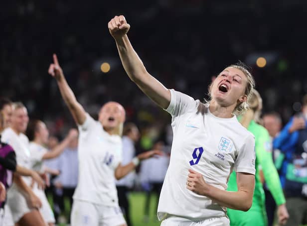 England's Ellen White celebrates their side's win over Sweden in the semi-final match in Sheffield (Picture: Naomi Baker/Getty Images)