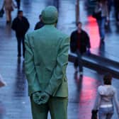 The Statue of Former First Minister Donald Dewar one of the founding fathers of Devolution