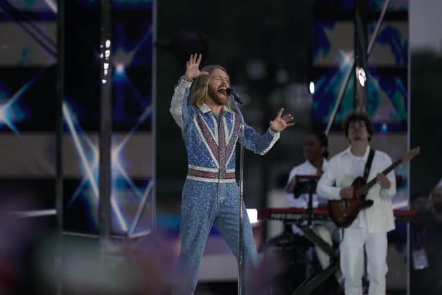 Sam Ryder performs during the BBC's Platinum Party at the Palace staged in front of Buckingham Palace, London, on day three of the Platinum Jubilee celebrations for Queen Elizabeth II.