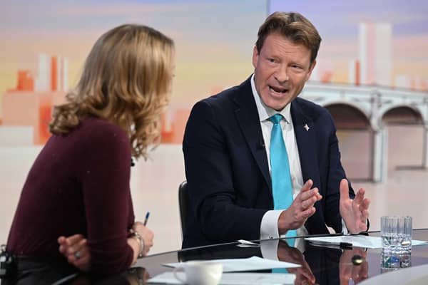 Reform UK leader Richard Tice denied offering money to Lee Anderson to defect.