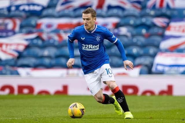 Midfielder Steven Davis has been a pivotal figure in Rangers' title triumph and is among the nominees for the SFWA Player of the Year award. (Photo by Alan Harvey / SNS Group)