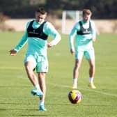 Kyle Magennis during a Hibs training session at the Hibernian Training Centre. Photo by Craig Brown / SNS Group