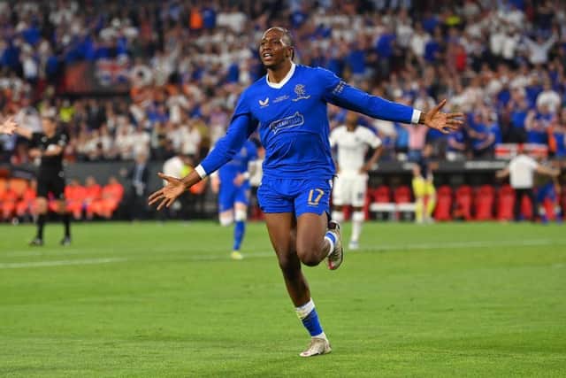 Joe Aribo scored in the Europa League final. (Photo by Justin Setterfield/Getty Images)