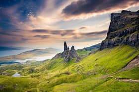 The Old Man of Storr is one of the Skye landmarks where people and traffic sensors are now providing real-time data to tourists to allow them to avoid congestion at island beauty spots. Picture: Modes Rodríguez/Flickr/CC
