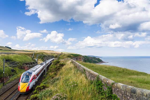 A LNER travelling through the Borders
