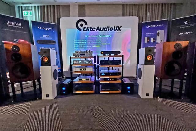 One of the displays at the 2024 Edinburgh Hi-AV Show. Picture: Scott Reid