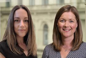 (L-R) Jane Blackwood and Linda Walker are promoted to the Harper Macleod partnership
