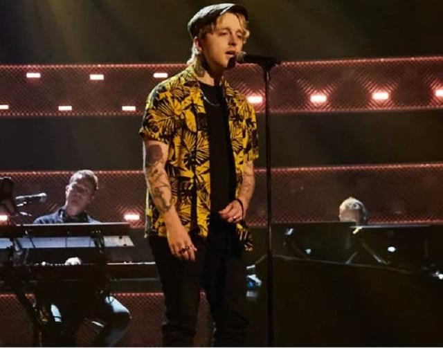 Craig Eddie, from Falkirk, performing in the blind auditions on ITV's The Voice (Pic: ITV/The Voice)