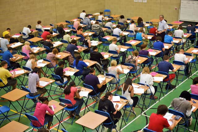 Students sitting an exam. Ben Birchall/PA Wire