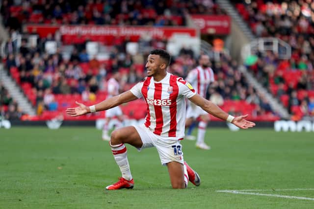 New Scotland recruit Jacob Brown drew a blank for Stoke City v Blackpool but veteran strike partner Steven Fletcher gave his side 1-0 win (Photo by Ashley Allen/Getty Images)