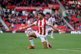 New Scotland recruit Jacob Brown drew a blank for Stoke City v Blackpool but veteran strike partner Steven Fletcher gave his side 1-0 win  (Photo by Ashley Allen/Getty Images)