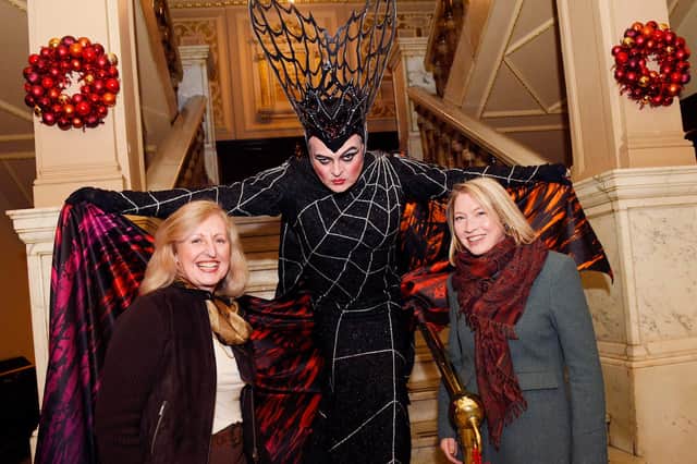 (L-R) Fiona Gibson, CEO of Capital Theatres, Grant Stott, King’s Theatre Ambassador and star of the King’s Panto, Caroline Clark, Director for Scotland, National Lottery Heritage Fund