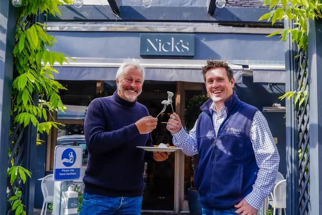 Steve Mitchell with TV chef Nick Nairn