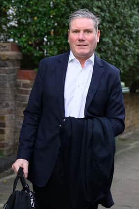 Labour Party leader Sir Keir Starmer, pictured last week, was abused on Monday by anti-vaxx protesters shouting about Jimmy Savile (Picture: Leon Neal/Getty Images)
