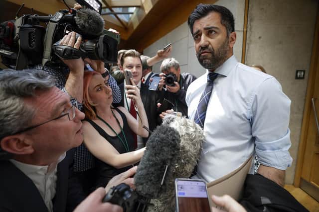 Humza Yousaf has lasted far longer than Liz Truss but his term as First Minister may be short-lived after a Labour general election victory (Picture: Jeff J Mitchell/Getty Images)