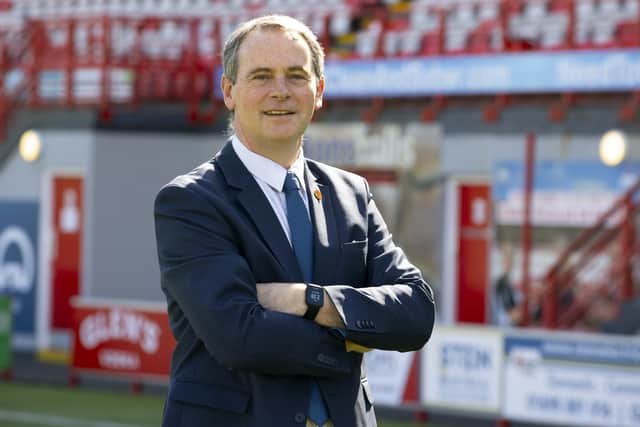 Hamilton chairman Allan Maitland has hit out at fans for a "hate crime". (Photo by Alan Harvey / SNS Group)